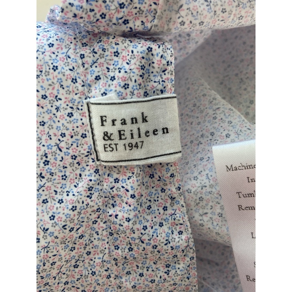 Frank & Eileen Frank Button Down Shirt Size Floral Italy Oversized Quiet Luxury - Picture 9 of 12